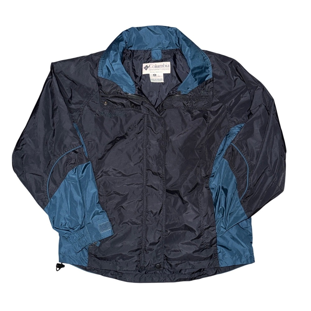 Vintage 90s Columbia Sportswear Windbreaker Jacket Gorpcore Full Zip Coat Retro
